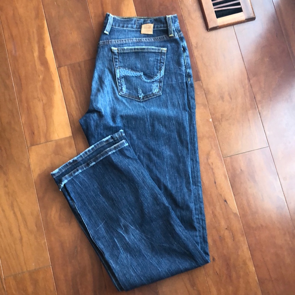 LUCKY BRAND EMBROIDERED CLASSIC RIDER JEANS, 10/30